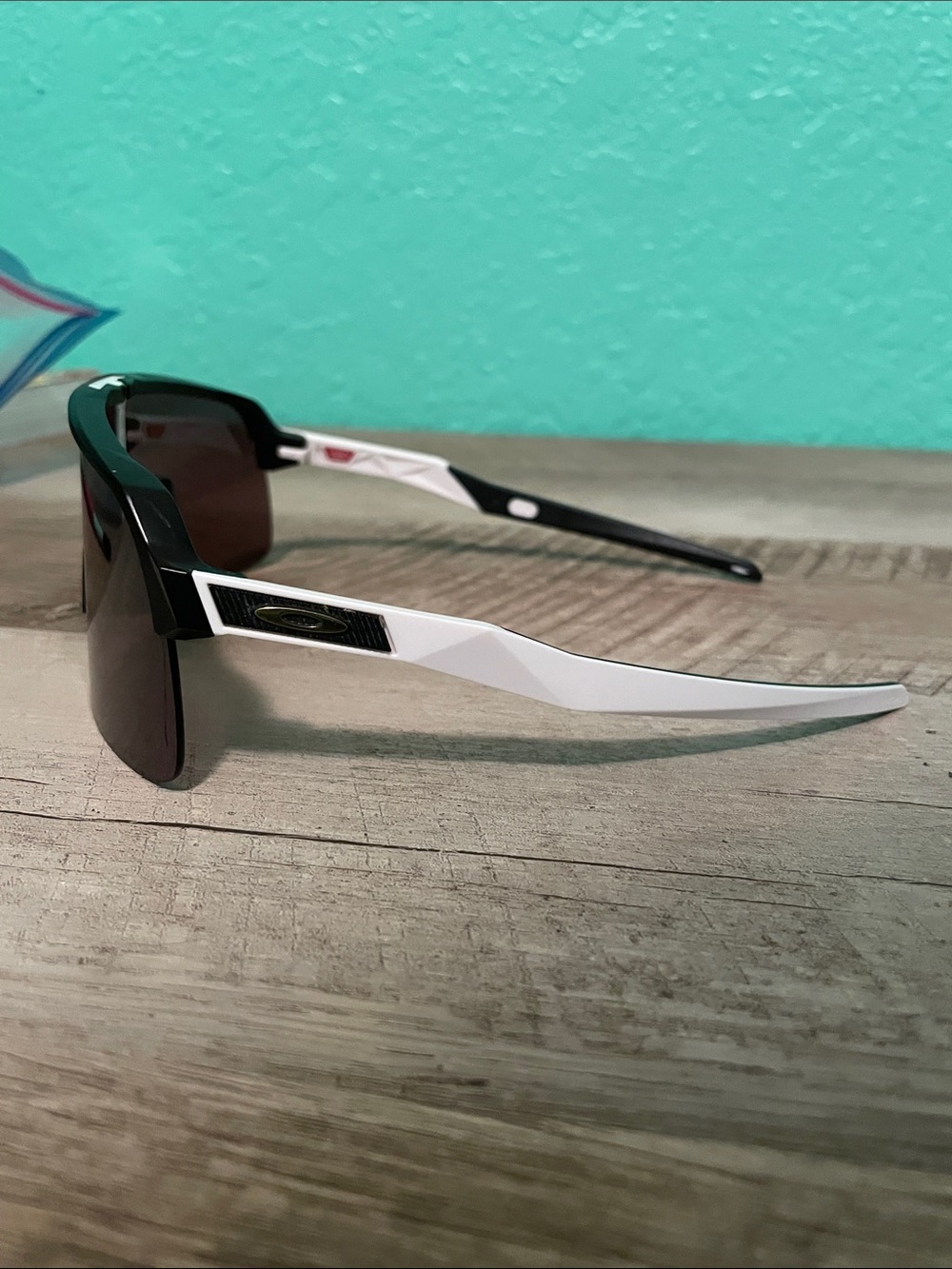 Oakley Sutro Lite with Prizm Shield-Style Sunglasses in Black and White - Picture 3 of 11